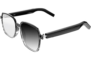 LVTEL Bluetooth Smart Glasses, Photochromic Sunglasses Lenses & Blue Light Blocking-Wireless Eyewear for Calls, Music Voice Assistant-Lightweight Frame for Work Indoor, Outdoor