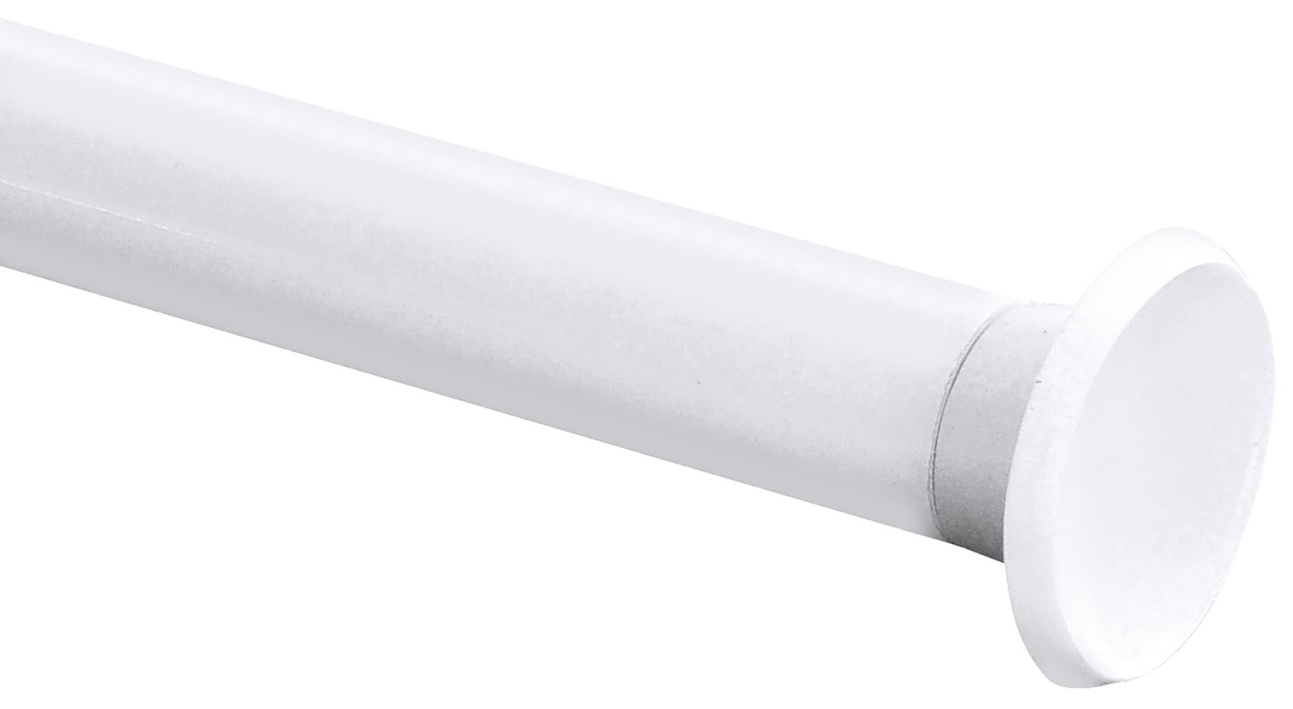 GELCO jb2152002 Telescopic Shower Rod Aluminium/White 79 x 4.7 x 4 cm