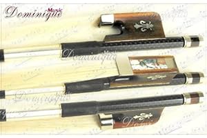 D Z Strad Viola Bow - Model 506 - Carbon Fiber Bow with Ox Horn Fleur-de-Lis Frog