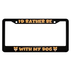 oFloral I'd Rather Be with My Dog Aluminum Alloy