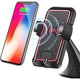 2-in-1 Wireless Car Charger, ARW Car Mount Phone Holder for iPhone X 8 Plus 7 6s SE Samsung Galaxy S9 S8 Edge S7 S6 Note 8 &amp; Other Smartphone