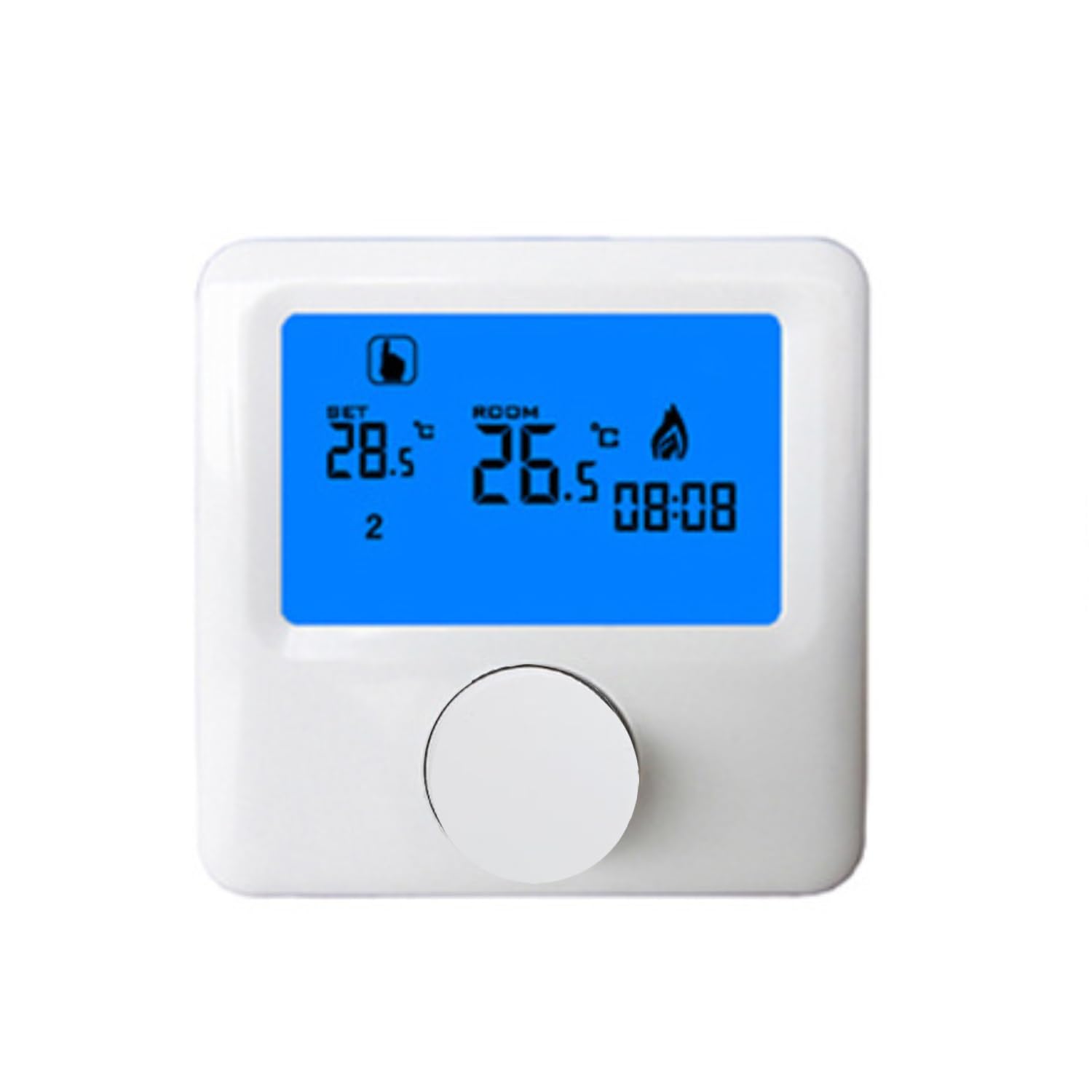 Temperature Controller, Room Thermostat Heating Thermostats Digital Thermostat with Large Screen LCD Display Wall Hanging Thermostats for Control Room Temperature
