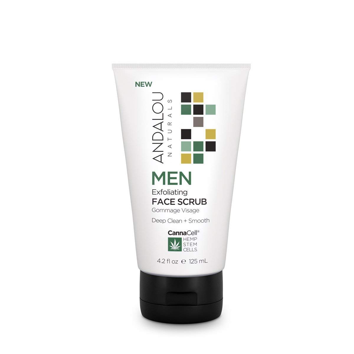 Andalou Naturals CannaCell MEN Exfoliating Face Scrub 4.2 fl oz