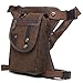 Sunmig Men Multi-purpose Leg Bag Military Drop Bag Outdoor Waist Bag (brown)