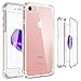 iPhone 8/iPhone 7 Case, ZUSLAB Compact Built-in HD Clear Screen Protector Full-Body Hybrid Protective Cover Crystal PC Back, Impact Resistant Bumper for Apple iPhone 8/iPhone 7 (Clear/Clear)