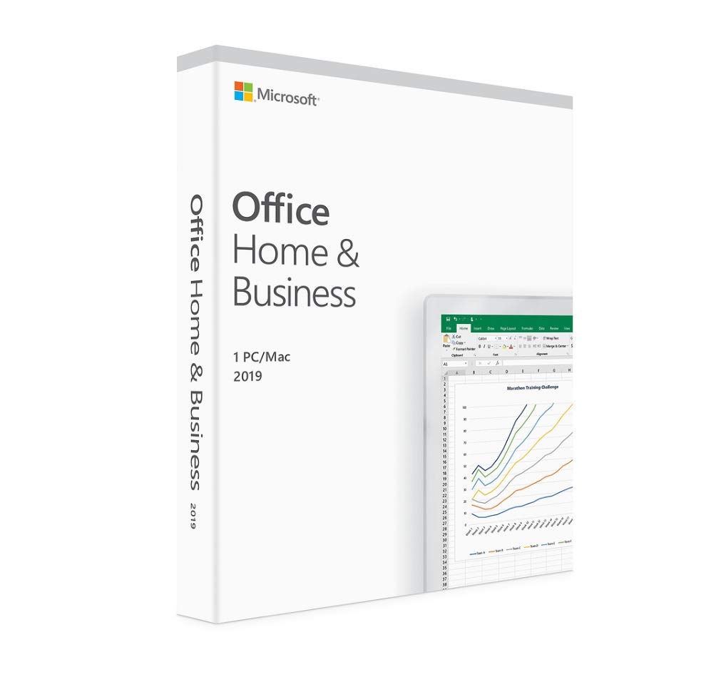 Microsoft Office Home And Business 2019 English Euro zone Media less (Product Key Inside - No Disc)
