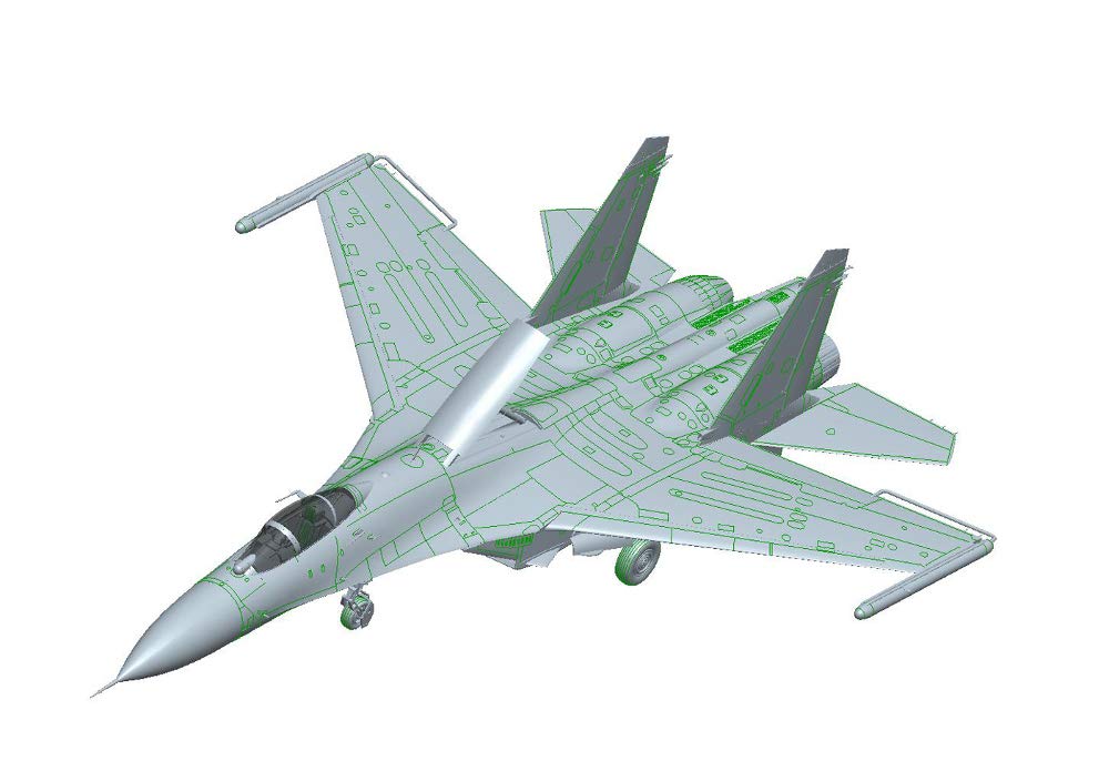 Hobbyboss 1:48 - Su-27 Flanker B - Russian Knights