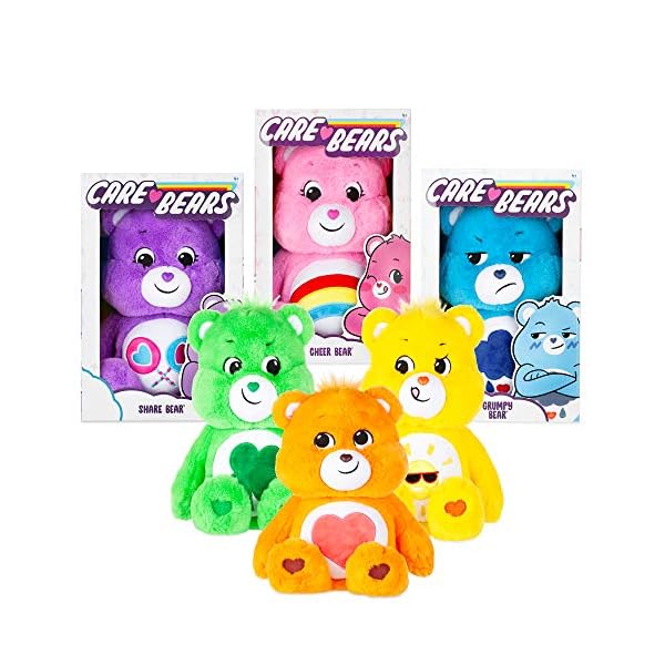 Care Bears 22061 14 Inch Medium Plush Cheer Bear, Collectable Cute Plush Toy, Cuddly Toys for Children, Soft Toys for Girls and Boys, Cute Teddies Suitable for Girls and Boys Aged 4 Years +,Pink – Bild 5