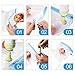 Sous Vide Bags Essentials Kit for Anova Cooker, Reusable Food Storage Freezer and Water Cooking Bags, 10 Vacuum Sealed Bags with 1 Hand Pump, 2 Sealing Clips and 4 Sous-Vide Clips(BPA Free)