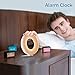 Hooway Wake-Up Light with Sunrise Simulation Alarm Clock & Sunset Fading Night Light,Plus 7 Colors Mood Light Beside Lamp,FM Radio & Snooze Function