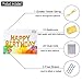Happy Birthday Balloons Banner - Gold Mylar Foil Letter Balloons for Kids Girl Adult Baby 1st 2nd 3rd Birthday Party Decoration With 13 Balloons HAPPY BIRTHDAY,3 Free Straws,Free Glue Dots,Reusable