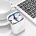 [2 Set] SHARKSBox Dust Guard for AirPods 2 Wireless Charging Case[Lifetime Replacements]Protect AirPods from Iron/Metal Shavings [Easy to Install] Upgrade Ultra Thin AirPods Dust-Proof Film-Blue