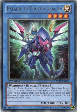 Yu-Gi-Oh! - Paladin of Photon Dragon (LVAL-EN045) - Legacy of the Valiant - 1st Edition - Rare