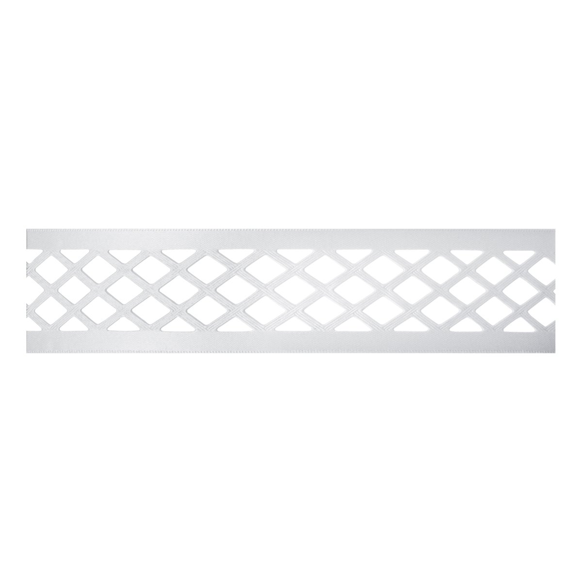 Berisfords Trellis, Polyester, White, 10.2 x 4.5 x 10.2 cm