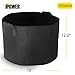 iPower 10-Gallon 5-Pack Grow Bags Fabric Aeration Pots Container with Strap Handles for Nursery Garden and Planting(Black)thumb 1