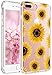 JAHOLAN iPhone 6 Case, iPhone 6S case Girl Floral Clear TPU Soft Slim Flexible Silicone Cover Phone case for iPhone 6 iPhone 6S - Sun Flowers