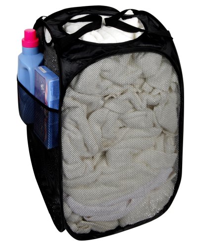 Pro-Mart DAZZ Deluxe Pop-Up Hamper, Rectangle, Black Pro-Mart DAZZ Deluxe Pop-Up Hamper, Rectangle, Black