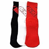 Nike Boy's 3-Pair Red Assorted Performance Crew Socks