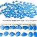 fdjiti home 300 Pcs Glow in The Dark Stones Luminous Pebbles Indoor Outdoor Deco Walkways | Halloween Xmas Party Decor Gardens Paths Yards Lawns Aquariums Plants House Christmas Parties | Bright Blue