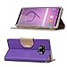 ProCase Galaxy Note 9 Wallet Case, Flip Kickstand Case with Card Slots Mirror Wristlet, Folding Stand Protective Cover for Galaxy Note 9 2018 -Purple