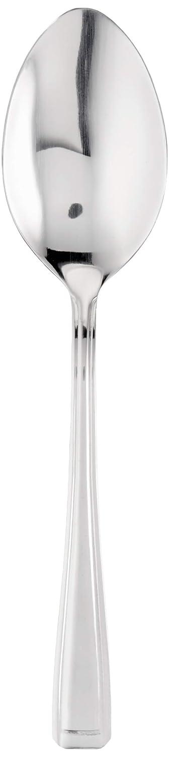 Utopia Harley Dessert Spoon - Pack of 12 - Traditional Cutlery, 18/0 Stainless Steel, Silver