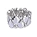 D EXCEED Women's Trendy Stretch Druzzy Stone Bangle Bracelet Gift Idea Stone Bracelet or Earrings Resin Stone Elastic Bangle for Women
