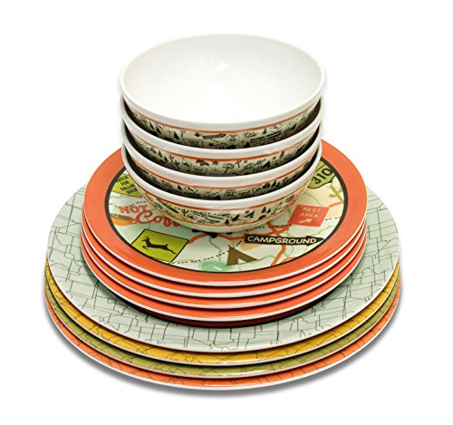 Camp Casual (CC-001) 12-Piece Dish Set