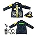 TopTie Police Costume for Kids, Halloween Role Play Dress-Up Set for 3-7 Years Old-Navy Blue-S