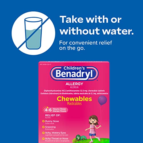 Benadryl Children's Allergy Chewables with Diphenhydramine HCl