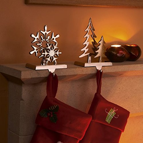 Metal Heavy Duty Silver Christmas Tree Stocking Hanger Amazon.co.uk