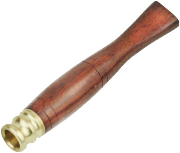 LIULIFE Mahogany Solid Wood Cigarette Holder For Roll Ups Reusable With Multi-Filtering Washable