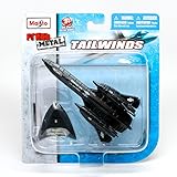 Lockheed SR-71 Blackbird Long-Range Reconnaissance Aircraft * Tailwinds * 2011 Maisto Fresh Metal Series Die-Cast Airplane Collection