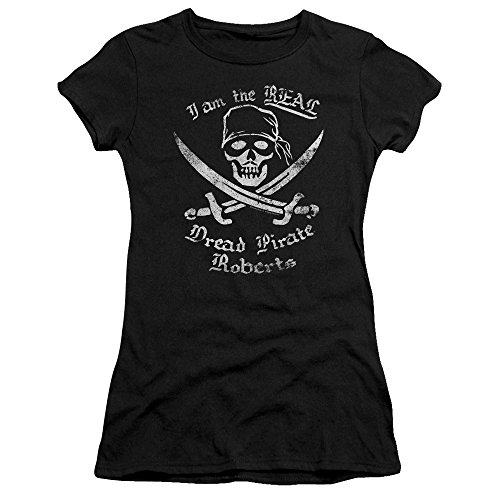 The Princess Bride Junior's T-Shirt Real Dread Pirate Roberts, Large, Black