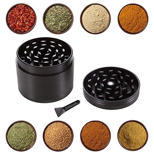 Black Pollen Kief Keef Scrapers for Herbs And Spices Grinders For All Grinding Purpose Very Easy To Clean - Pack 12