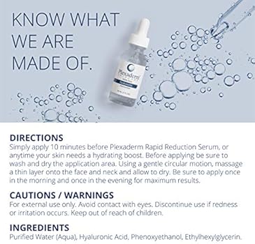 plexaderm pure hyaluronic moisturizer