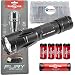 SureFire Fury Intellibeam 1500 Lumen Tactical Flashlight (Fury-IB-DF) BUNDLE with 4 Extra SureFire CR123A batteries and a Lightjunction Battery Case