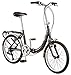 Schwinn Loop Folding Bicycle, Featuring Front and Rear Fenders, Rear Carry Rack, and Kickstand with 7-Speed Drivetrain, Includes Nylon Carrying Bag, 20-Inch Wheels, Blackthumb 3