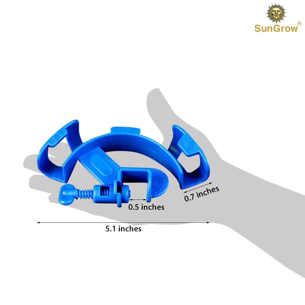 SunGrow Hose Holder: Strong durable plastic: Firmly holds the pipe in place no slipping: Attaches to aquarium wall with a vice: Easily clean or change water with this holder