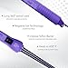 HerStyler Baby Curls Mini Curling Iron, 9mm to 13mm Tapered Barrel, Thin Curling Wand with Dual Voltage, For Crowned Curls, Purple