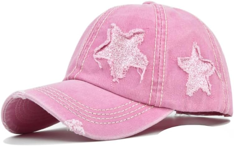 ALLNTRENDS Adult Trucker Hat Star Face Embroidered Baseball  display picture 2