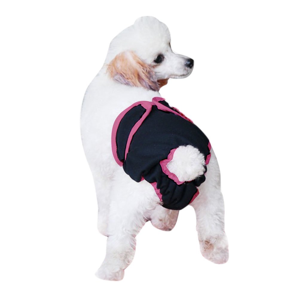 IPENNY Female Dog Nappies Reuseable & Quickly Dry Dog Wrap Diapers,Perfect for Female Dog In Season Heat M,L,XL