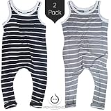 Kaydee Baby Viscose Rompers - Set of 2 - (Stripes) 0-24 Months