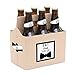 Suit Up - Will You Be My Groomsman Decorations for Men - 6 Beer Bottle Label Stickers and 1 Carrier