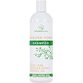 Eczema Manuka Honey Shampoo for Psoriasis and Dry, Itchy Scalp - Natural Hydrating Formula with Aloe Vera & Coconut Oil, Sulfate-Free