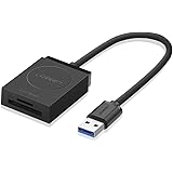 UGREEN Card Reader, USB 3.0 Flash Memory Card Adapter for SD, SDXC, SDHC, MMC, RS-MMC, Micro SD, TF, Micro SDXC, Micro SDHC, UHS-I, Read 2 Cards Simultaneously At Up to 5Gbps Speed for Mac OS, Chrome, Windows 10, 8, 7, XP, Vista and Linux.