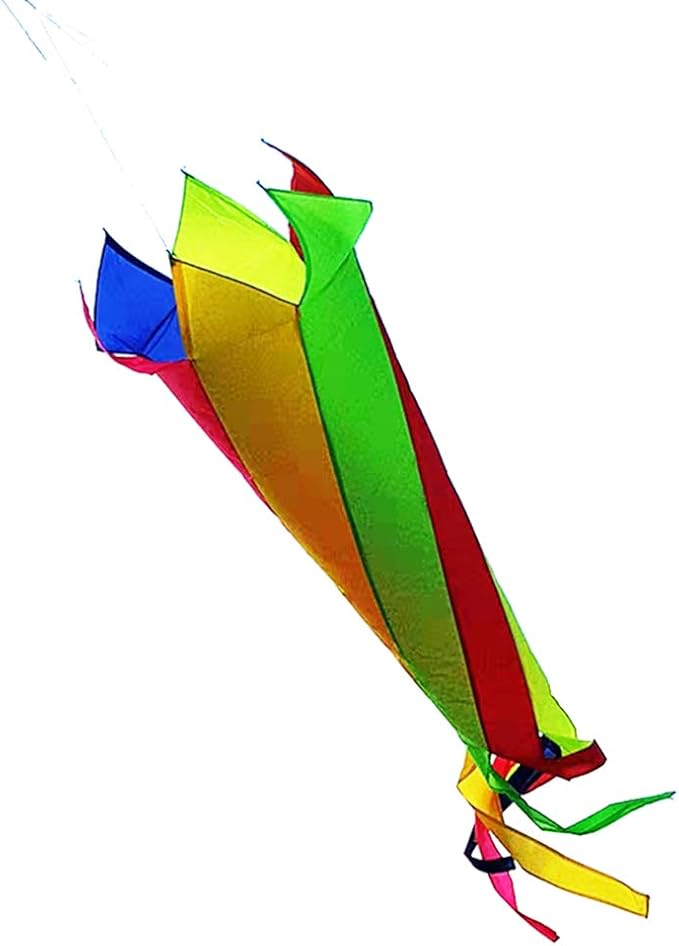 Besra Colorful Kite Tail Outdoor Garden Windsock Spinner Spiral Waterproof Kite