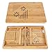 SONGMICS 100% Bamboo Adjustable Laptop Desk/Table Breakfast Serving Bed Tray w' Tilting Top Drawer ULLD002