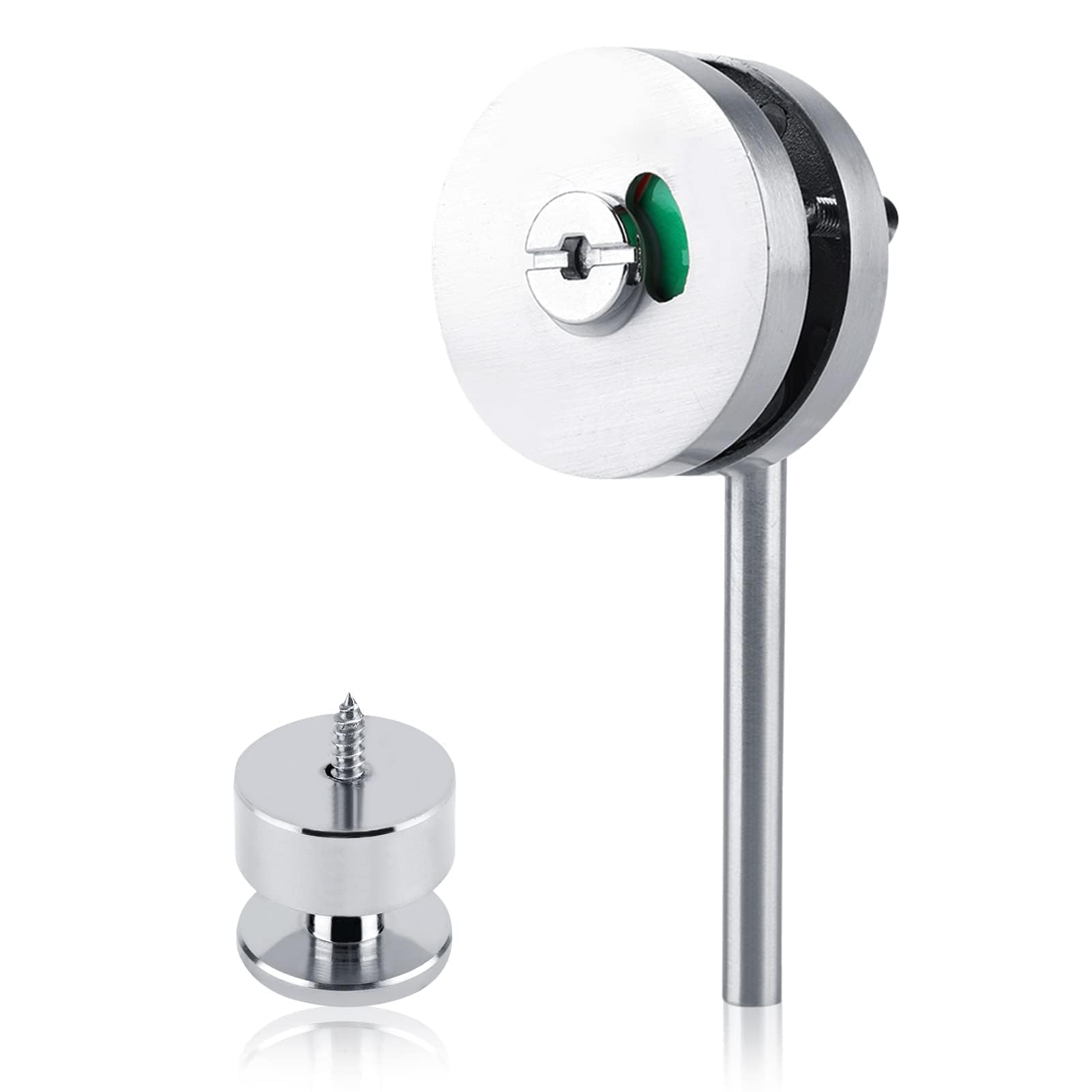 Indicator Door Lock, Privacy Door Bolt Latch Vacant Engaged Indicating Lock with Vacant Engaged Indicating, Privacy Indicator Lock and Lever for Public Toilet Restroom Bathroom