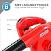 GardenHOME Leaf Blower and Handheld Vacuum Cleaner, 6 Variable Speed Control, 600 Watts, 16000 RPM