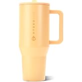 HydroJug Traveler 32oz, Insulated Tumbler with Handle &amp; Straw, Marigold